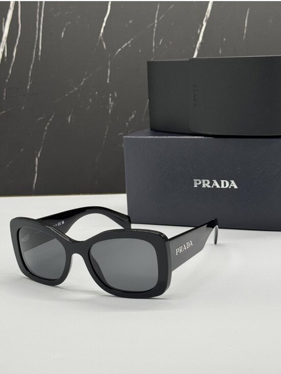 Prada PRA08S 1AB5S0 Black Women Sunglasses Authentic NEW main image 8